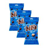 Kit 3 Confeito Bib&#39;s Ao Leite 40g