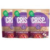 Kit 3 Un. Petisco Snack Natural Crisp Para Cães Chips Cordeiro, Ervas Finas E Aipim 80g
