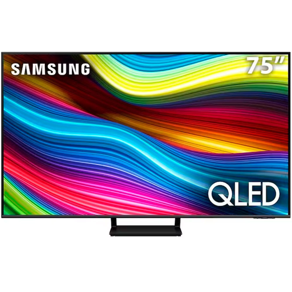 Smart Tv 75 Qled 4k Samsung Q70c, Modo Game, Processador Ia, Som Em Movimento Virtual, Tela Sem Limites, Design Airslim, Alexa Built In