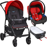 Carrinho De Bebê Touring X E Ninho Pramette Ecco Cz Vermelho - Burigotto