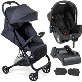 Carrinho De Bebe Com Bebe Conforto E Base Galzerano Bali Preto