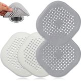 4 Pack Dreno Hair Catcher Durável Silicone Hair Stopper Show
