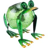 Lanterna De Jardim Solar Impermeável Led Frog Luzes Solares Outdoo