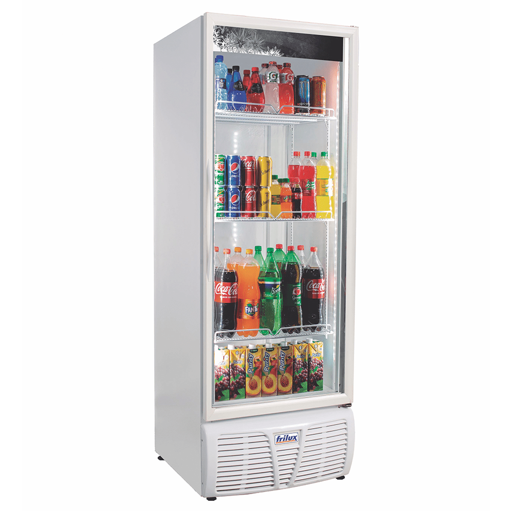 Refrigerador/ Expositor Vertical Visa Cooler Rf-005 Porta De Vidro - Branco 570 L +2 A +8°c Iluminação Led - Frilux 220v Frilux