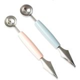 2 Pcs Aço Inoxidável Melão Baller Scoop Decoração De Frutas Ca