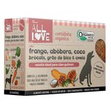 Comidinha Orgânica All Love Frango, Abóbora, Coco, Brocólis, Grão De Bico, &amp; Aveia Para Cães Gulosos