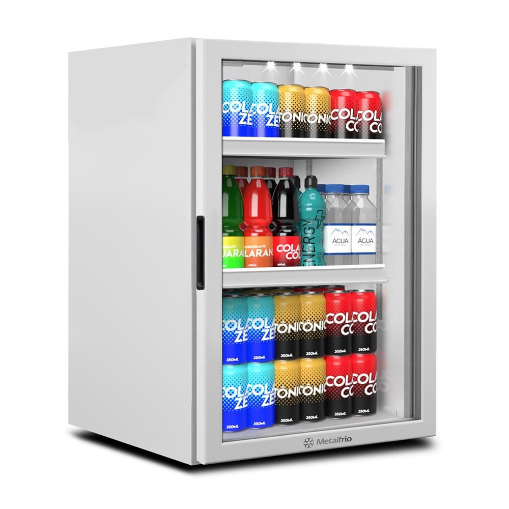 Mini Expositor  Vb11 Metalfrio Refrigerador 115 Litros Branco 220v