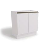Gabinete De Cozinha Modulado Balcão Maxxi G744 2 Portas S/ Tampo 80cm Polipropileno Branco - Kappesberg