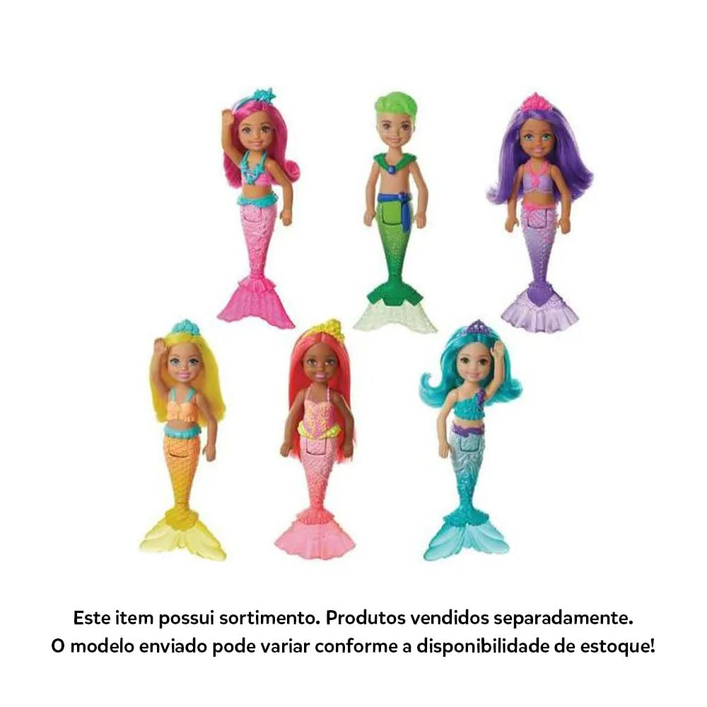 Boneca Articulada - Barbie Dreamtopia Fantasy - Sereia - Sortidas