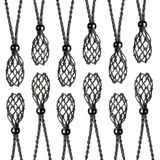 12 Pcs Cristal Gaiola Colar Titular Colar Cordão Vazio Ston
