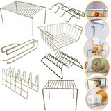 Kit Organizador Para Armário Com 7 Peças Viena Verde Oliva | 03 Bel