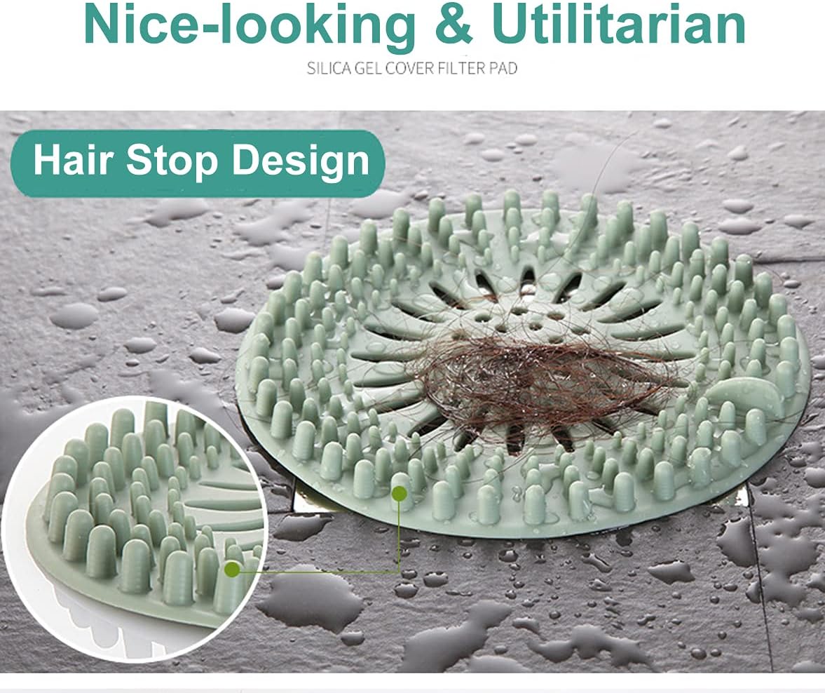 Chuveiro Dreno Hair Catcher 5 Pack Silicone Drain Hair Catche Carrefour