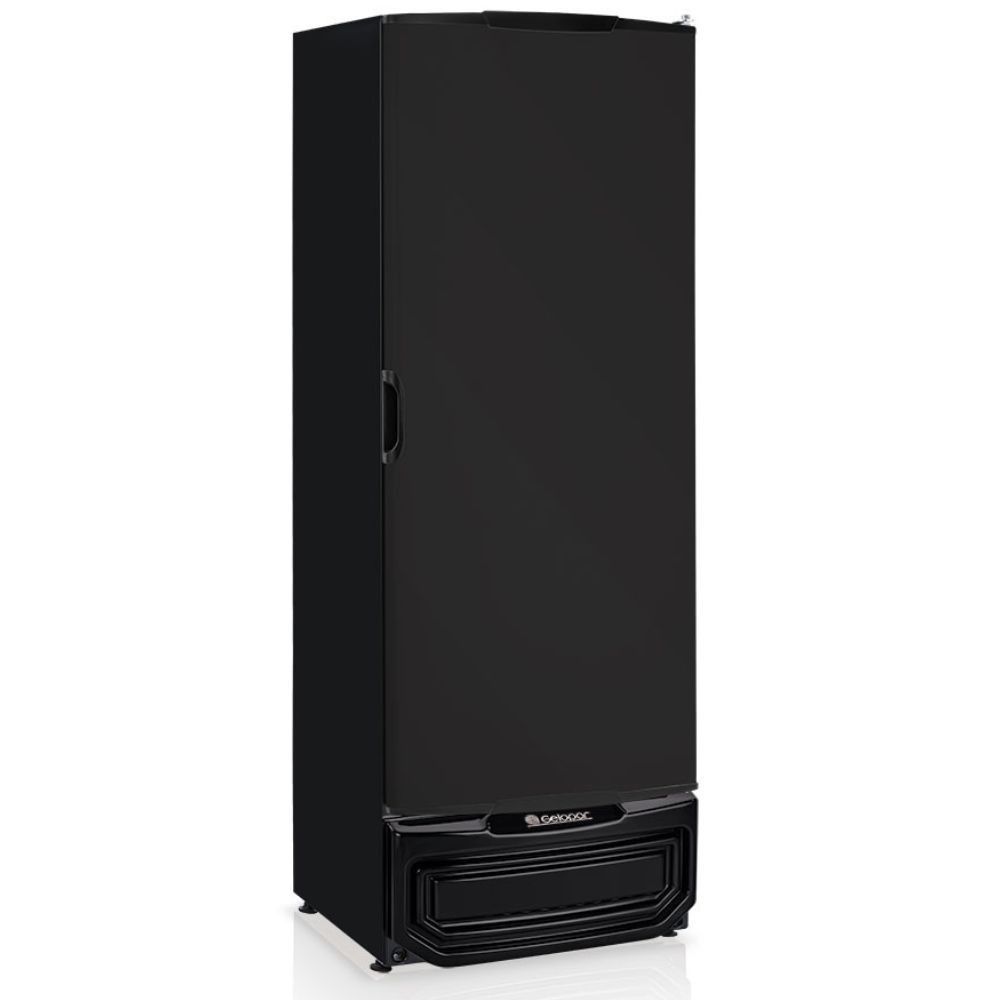 Refrigerador De Bebidas Vertical Com Porta Cega Grc57 Gelopar Expositor 570 Litros Preto 110v