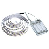 Fio Fita Led Luz Amarela 120 Lâmpadas Led 2m À Pilha