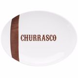 Kit 6 Travessas De Churrasco Tradição Oxford® Porcelana