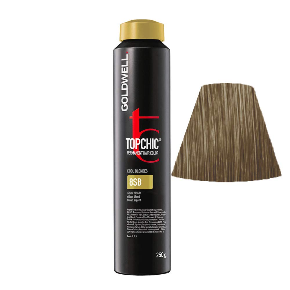 Tinta De Cabelo Goldwell Topchic Louro Prateado 8sb 86 Oz