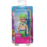 Boneco 13cm Barbie Dreamtopia Chelsea Sereia Verde Mattel