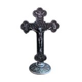 Crucifixo Metal Mesa 7cm Sã Bento Prata 27924