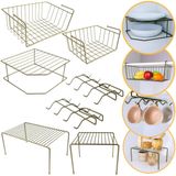 Kit Organizador Para Armário Com 7 Peças Viena Verde Oliva | 02 Bel