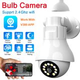 Lâmpada 3mp E27 Ptz Motion Wireless Security Ip Camera