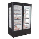 Refrigerador/ Expositor Vertical P/ Carnes Embaladas Rf-006c Porta De Vidro - Preto 1200 L -5 A +5°c Iluminação Led Ar Forçado - Frilux 220v Frilux