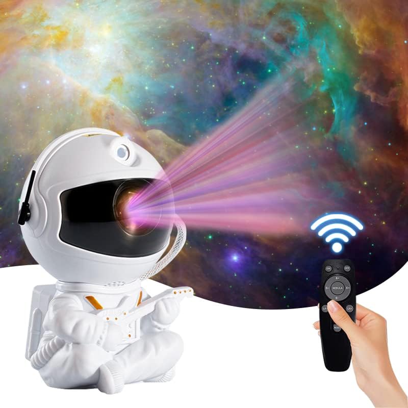 Star Projector Galaxy Night Light - Projeto Espacial Astronauta