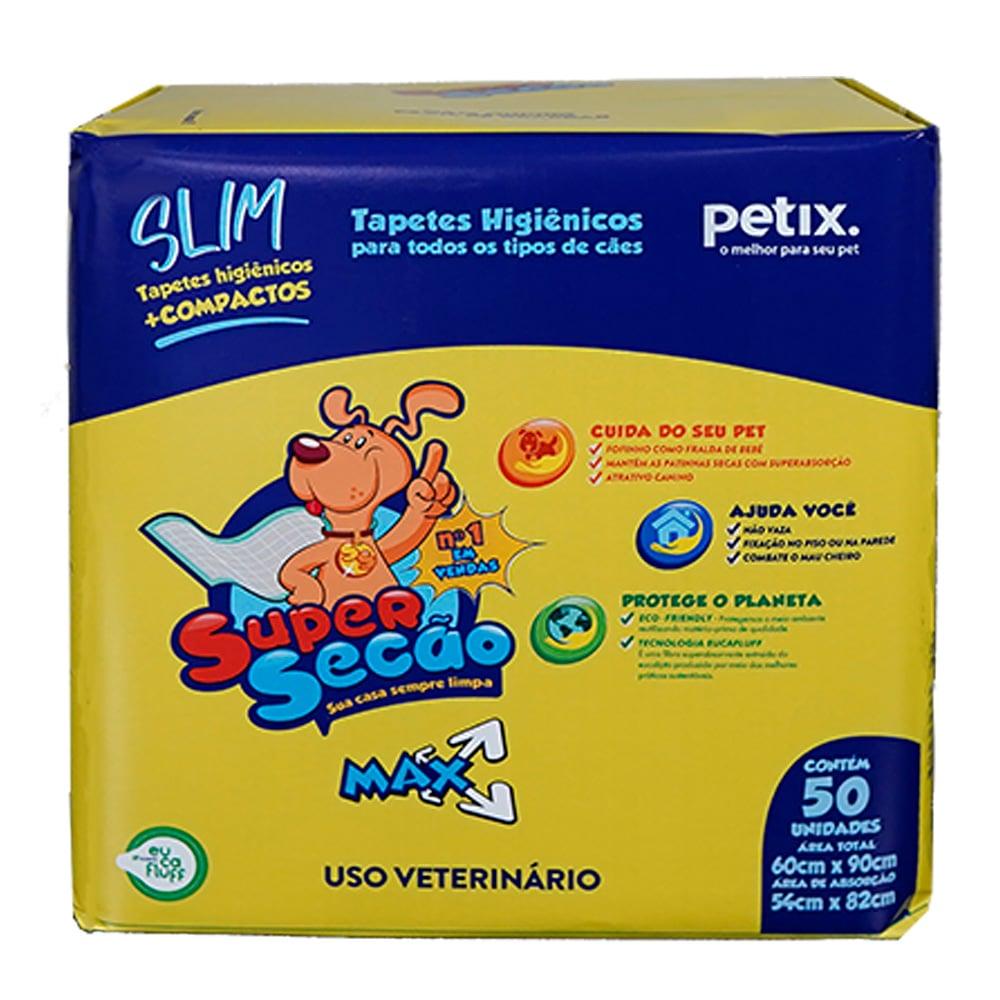 Tapete Higienico Super Secão Slim Max - 50 Unidades