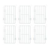 Kit - 6 Separadores Cesto Nextgen Branco - Metalfrio