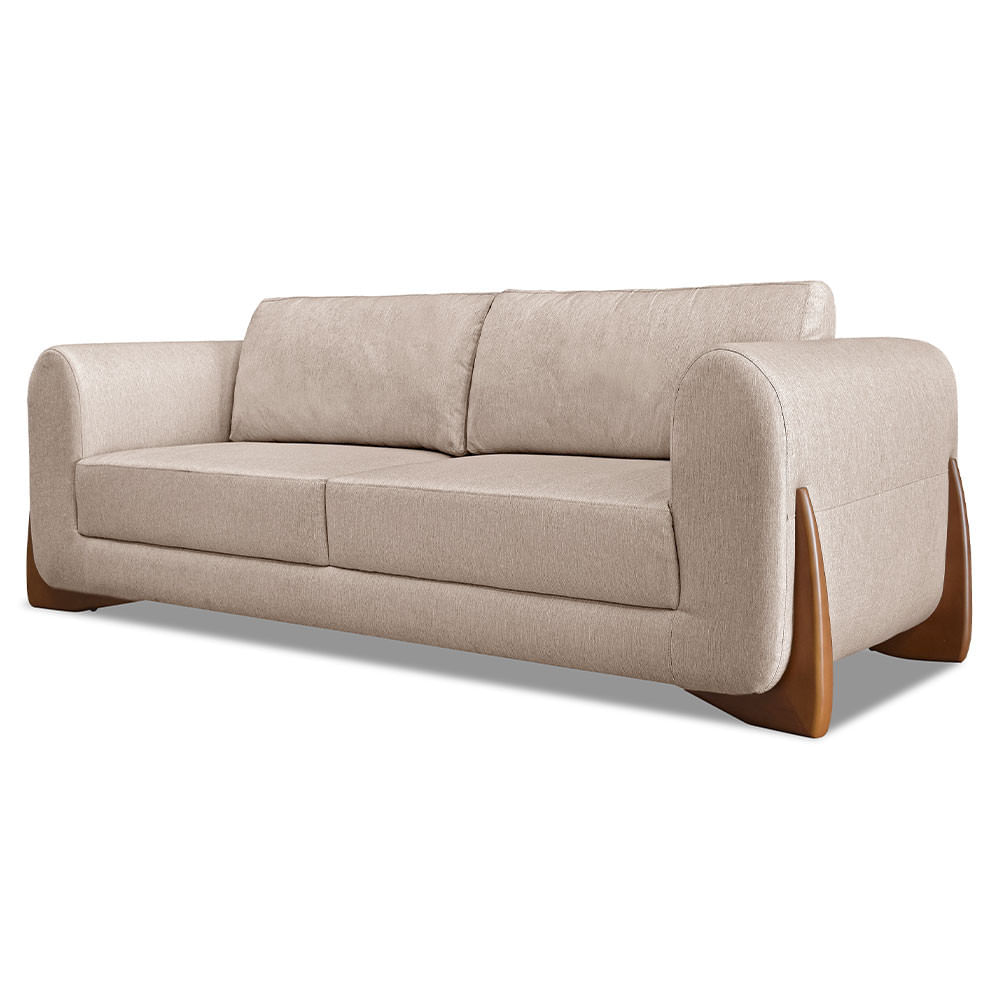 Estofado Glamour 200 cm Almofadas Soltas Molas Bonel Compreflex