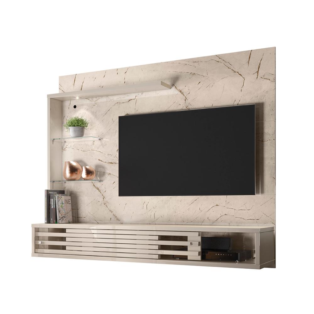 Home Para Tvs Até 50 Polegadas Suspenso Hugo Calacata Off-white - Carrefour