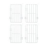 Kit - 4 Separadores Cesto Nextgen Branco - Metalfrio