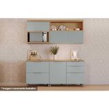 Armário De Cozinha Modulado Completa Marquesa 4 Peças Nature/verde - Nesher