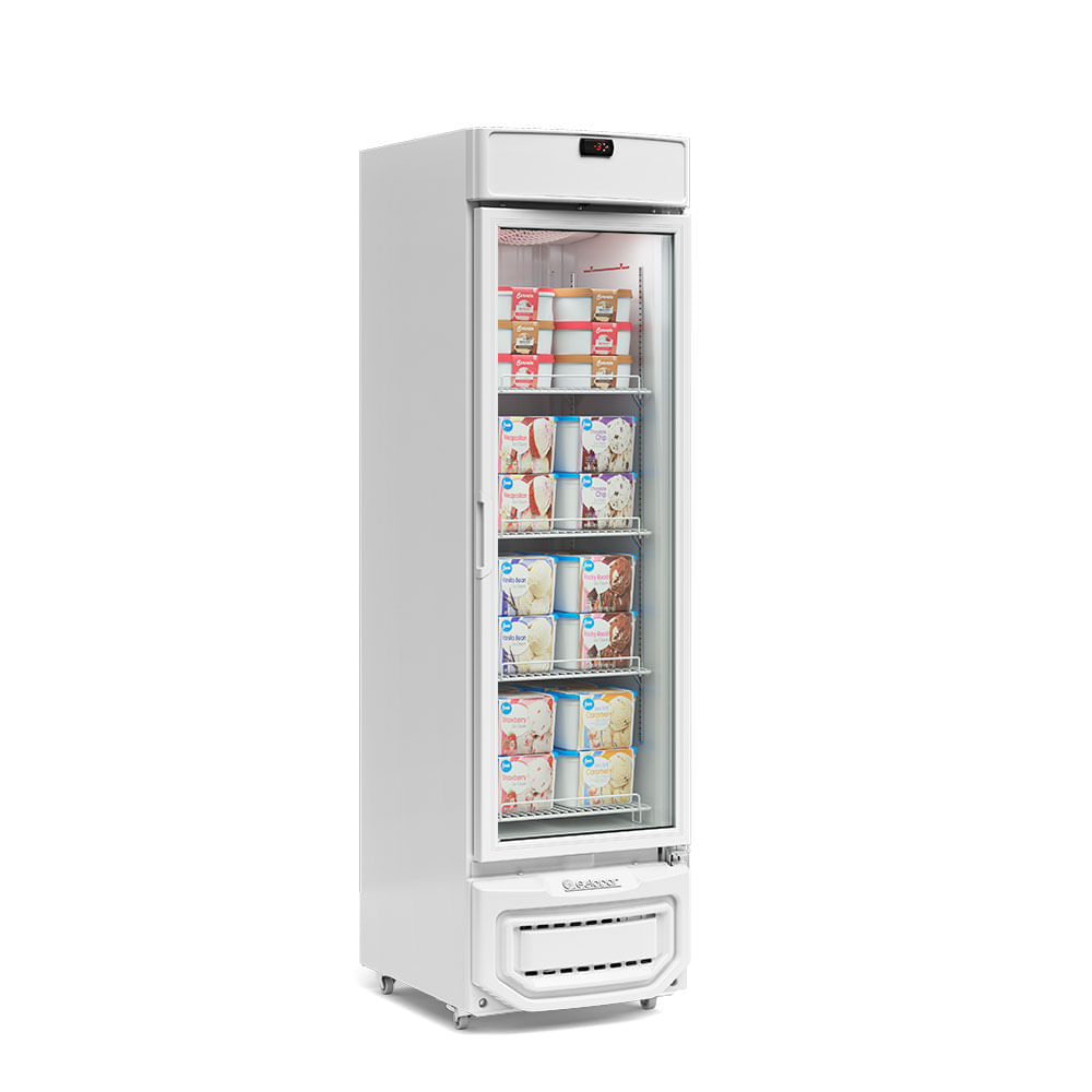 Freezer Expositor Gldf315lp Gelopar Freezer Porta De Vidro Gldf315 Branco 220v