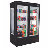 Refrigerador/ Expositor Vertical Visa Cooler Rf-006 Porta De Vidro - 2 Portas Preto 1200 L +0 A +8°c Iluminação Led - Frilux 220v Frilux