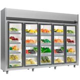 Refrigerador Vertical Hortifruti 5 Portas De Vidro Geas5p Gelopar Refrigerador Vertical Auto Serviço Hortifruti 5 Portas Geas5pti 220v Gelopar