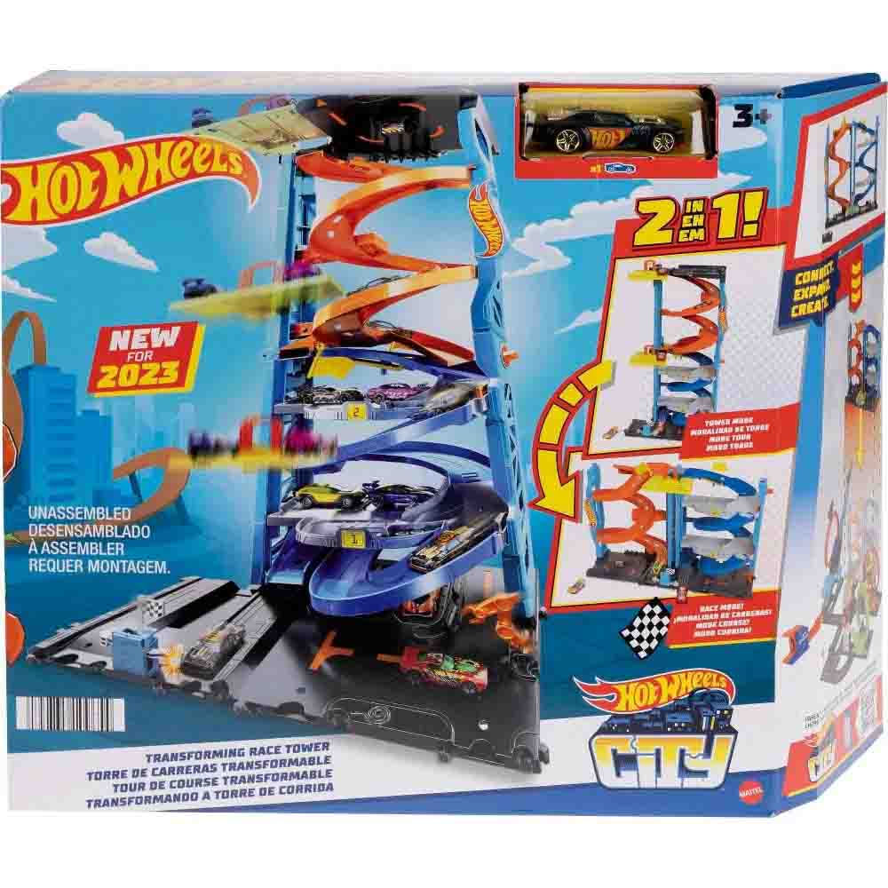 Conjunto E Pista 2 Em 1 Hot Wheels City Torre De Corrida Mattel