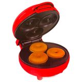 Mini Máquina Forma Elétrica Retro De Fazer Waffle Donuts Rosquinhas