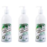 Kit C/3 Lava Louças De Coco Líquido Milão 500ml