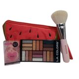 Kit Make L.a. Colors Vglam Palette + Esponja + Pincel Bourjois + Necessaire