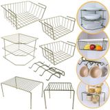 Kit Organizador Para Armário Com 7 Peças Viena Verde Oliva