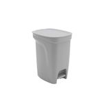 Lixeira Tramontina Basic Compact Em Polipropileno Cinza Com Haste Em Aço Galvanizado 10 L Tramontina