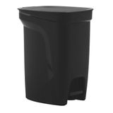 Lixeira Tramontina Compact 10l Em Polipropileno Preto Com Haste Em Aço Galvanizado Tramontina