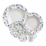 Aparelho De Jantar Tramontina Ana Alice 20 Peças Em Porcelana Decorada U Unica Unica 96589017