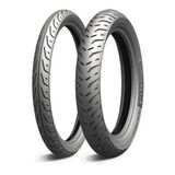 Par Pneu Moto Michelin Pilot Street 2 60/100-17 + 80/100-14 Honda Biz 125 Pop 100/110