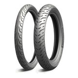 Par Pneu Moto Michelin Pilot Street 2 60/100 17 + 80/100 14 Honda Biz 125 Pop 100 110