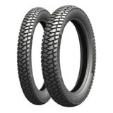 Par Pneu Moto Michelin Anakee Street 90/90-19 + 110/90-17 Tl