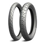 Par Pneu Moto Michelin P Street 2 80/100-18 + 90/90-18 CG Titan Fan Start Cargo 125 150 160 S c/ Câmera