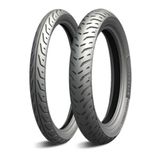 Par Pneu Moto Michelin P Street 2 80/100 18 + 90/90 18 Cg Titan Fan Start Cargo 125 150 160 S Câmara