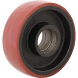 Roda Dianteira 150mmx40mm Em Poliuretano - Vonder