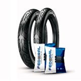 Kit Pneu Ira Qzgp 2.75-17 + 80/100-14 + 2 Câmaras Biz100/125